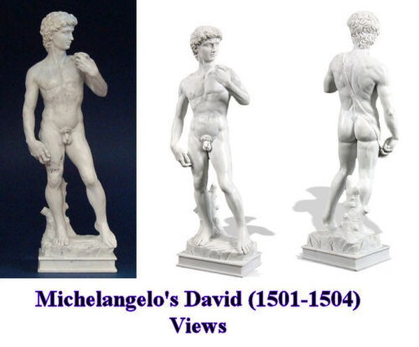 Figurine Italian Renaissance masterpiece David by Michelangelo Statues